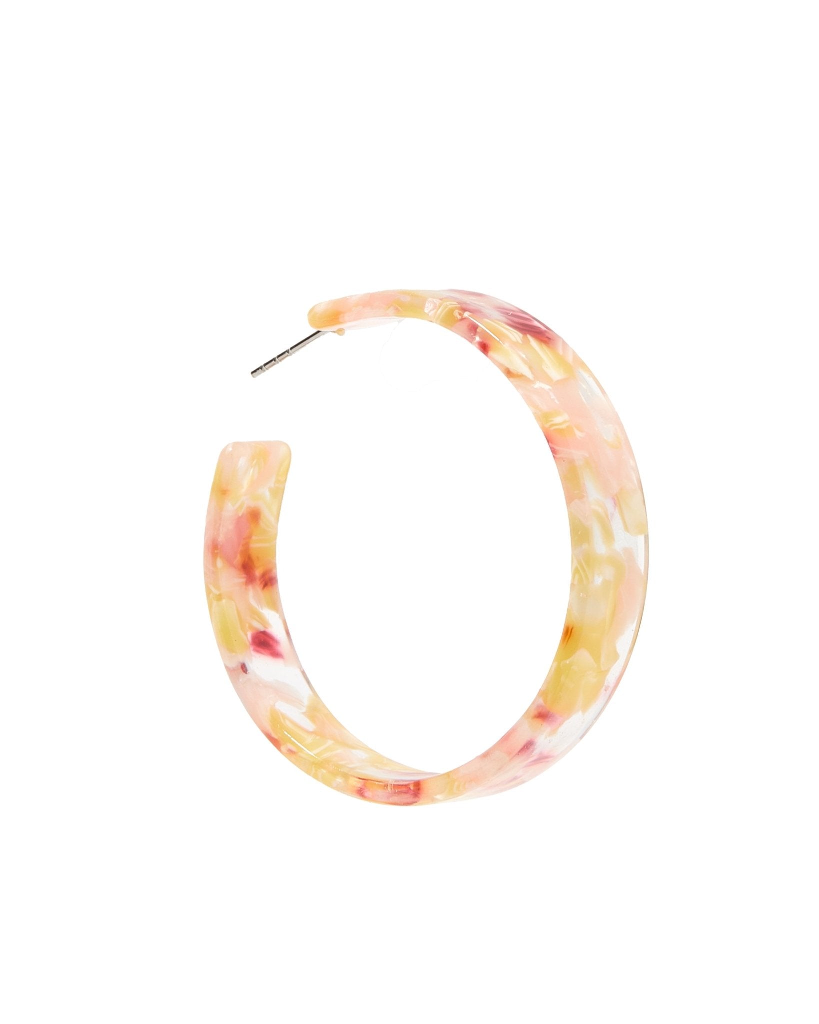 Ashley - Medium Hoop - Autumn Bouquet - Earrings - LINNY CO WholesaleAcetate