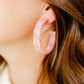 Ashley - Medium Hoop - Ballet Slipper - Earrings - LINNY CO WholesaleAcetate