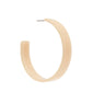 Ashley - Medium Hoop - Latte - Earrings - LINNY CO WholesaleAcetate