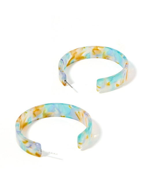 Ashley - Medium Hoop - Mother Ginger - Earrings - LINNY CO WholesaleAcetate