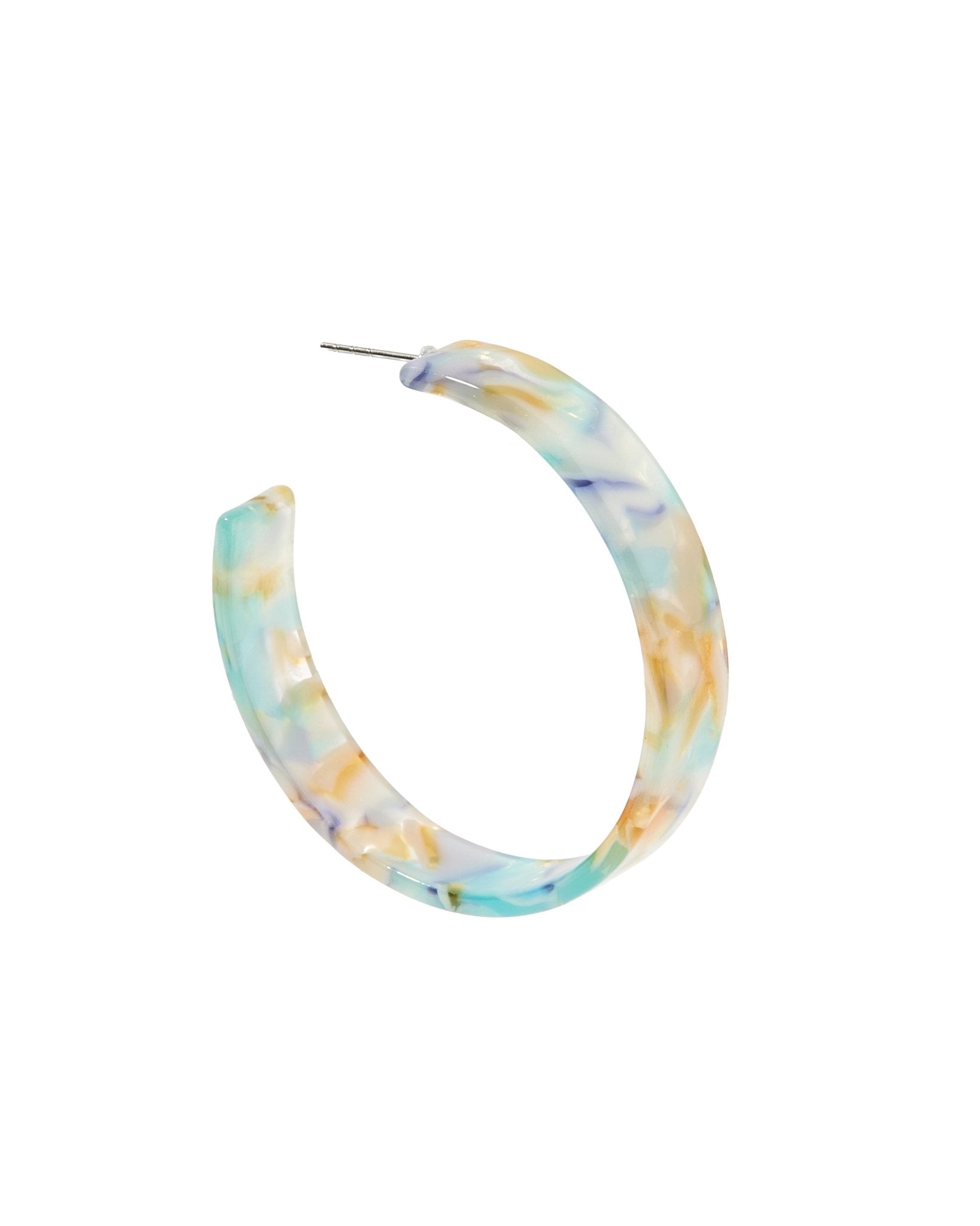 Ashley - Medium Hoop - Mother Ginger - Earrings - LINNY CO WholesaleAcetate