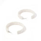 Ashley - Medium Hoop - White Shell - Earrings - LINNY CO WholesaleAcetate