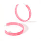 Ashley - Mega Hoop - Azalea Pink - Earrings - LINNY CO WholesaleAcetate