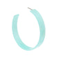 Ashley - Mega Hoop - Blue Aqua - Earrings - LINNY CO WholesaleAcetate