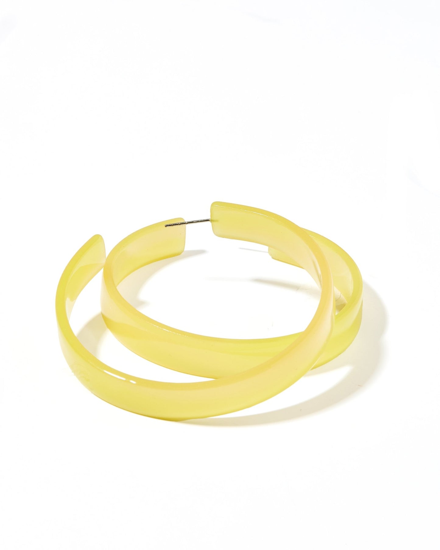 Ashley - Mega Hoop - Citrine - Earrings - LINNY CO WholesaleAcetate