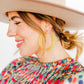 Ashley - Mega Hoop - Citrine - Earrings - LINNY CO WholesaleAcetate