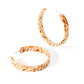 Ashley - Mega Hoop - Desert Sand - Earrings - LINNY CO WholesaleAcetate