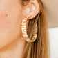 Ashley - Mega Hoop - Desert Sand - Earrings - LINNY CO WholesaleAcetate