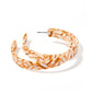 Ashley - Mega Hoop - Desert Sand - Earrings - LINNY CO WholesaleAcetate