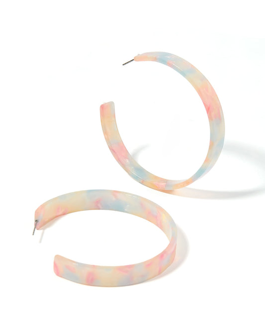 Ashley - Mega Hoop - Sugar Plum - Earrings - LINNY CO WholesaleAcetate