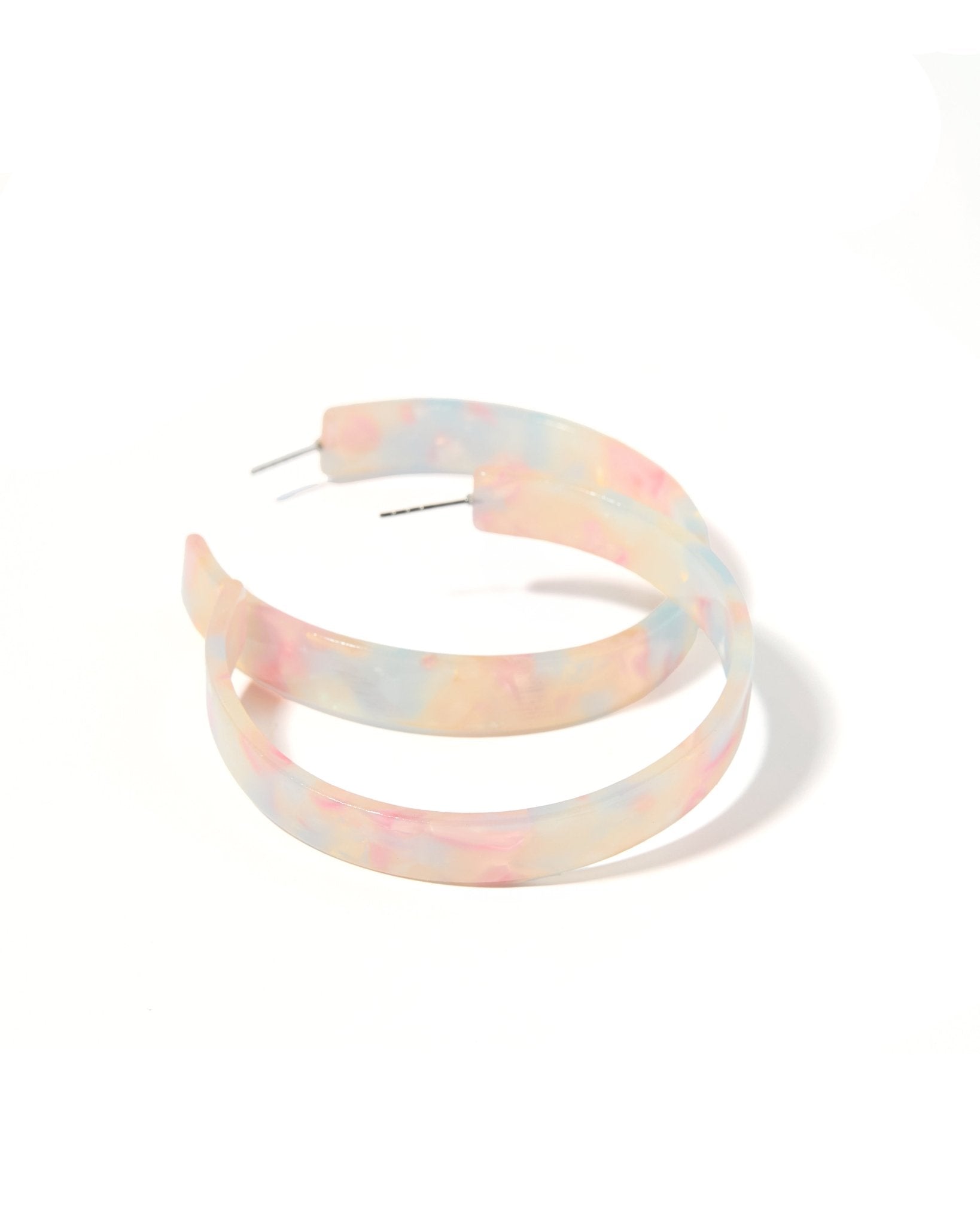Ashley - Mega Hoop - Sugar Plum - Earrings - LINNY CO WholesaleAcetate