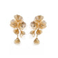 Audrey Flower Statement Earring - Gold - LINNY CO Wholesale