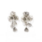 Audrey Flower Statement Earring - Silver - LINNY CO Wholesale