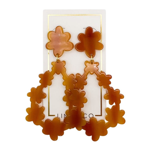 Bianca - Honey - Earrings - LINNY CO WholesaleAcetate