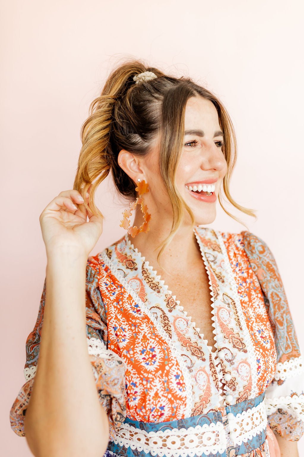 Bianca - Honey - Earrings - LINNY CO WholesaleAcetate
