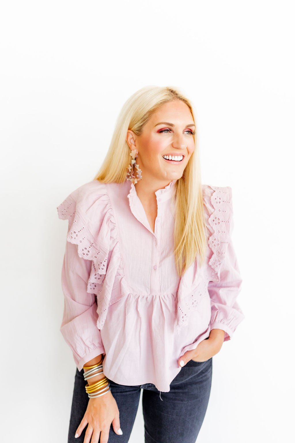 Bianca - Lavender Honey - Earrings - LINNY CO WholesaleAcetate