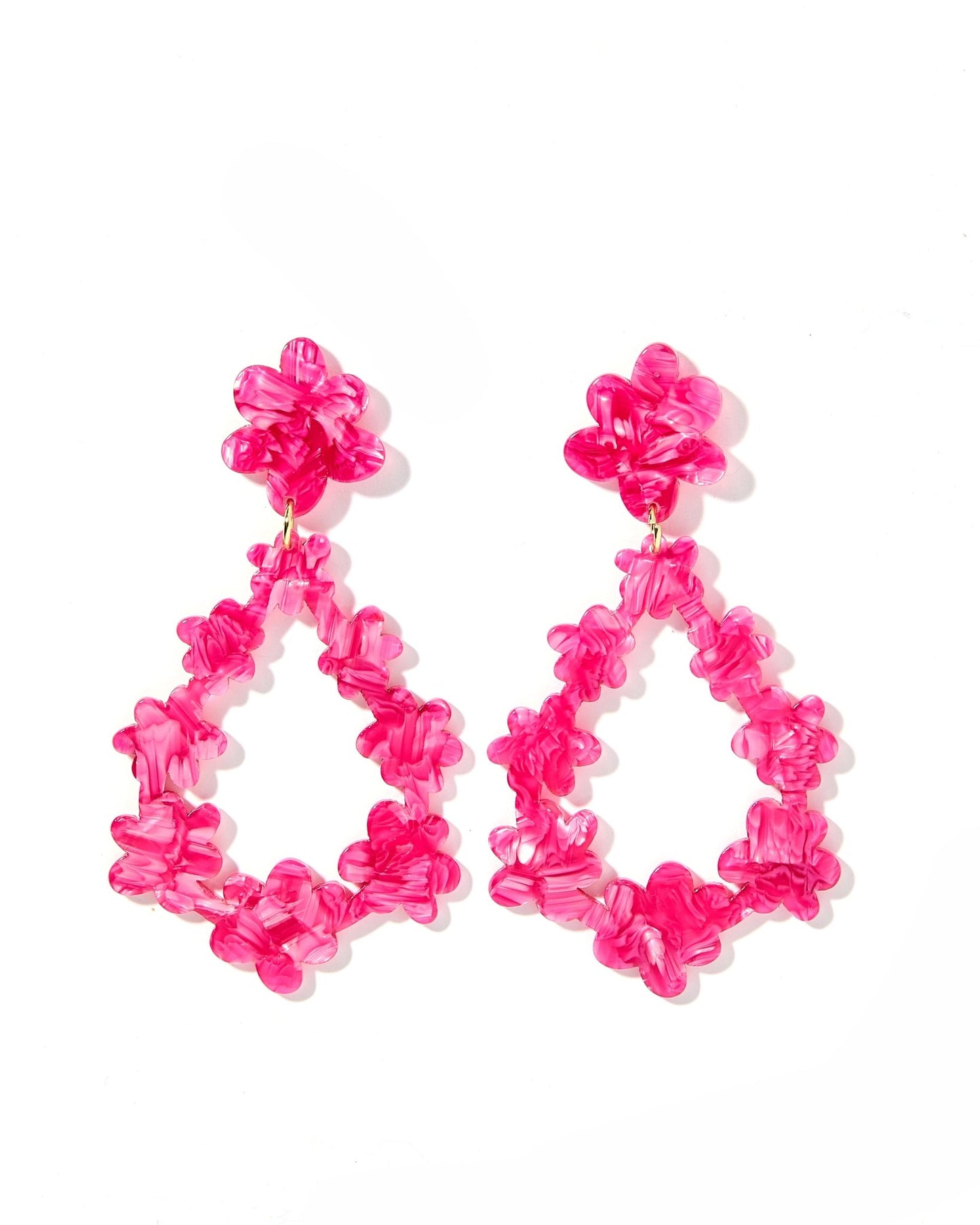 Bianca - Pearlized Pink - Earrings - LINNY CO WholesaleAcetate