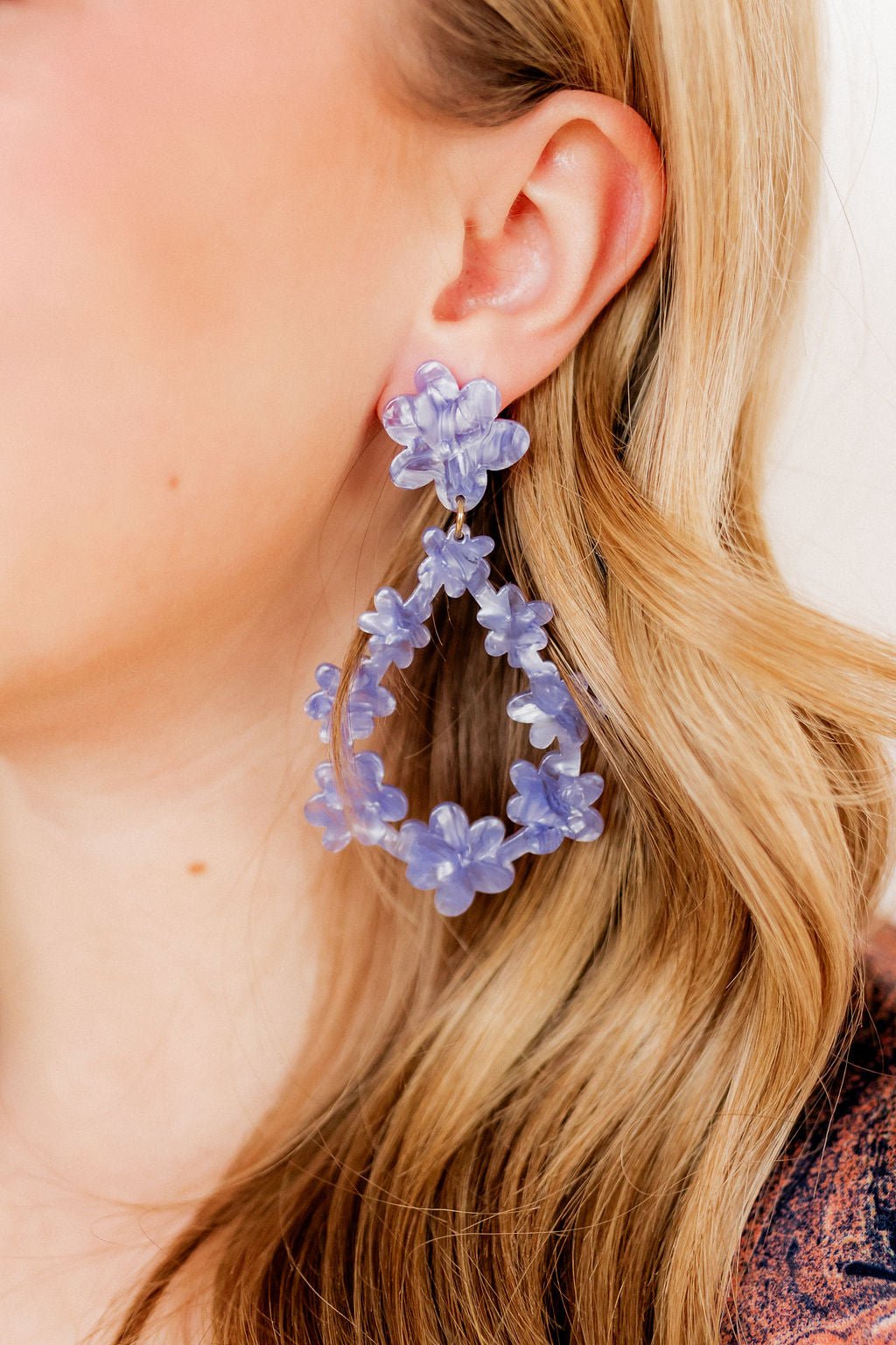 Bianca - Periwinkle - Earrings - LINNY CO WholesaleAcetate