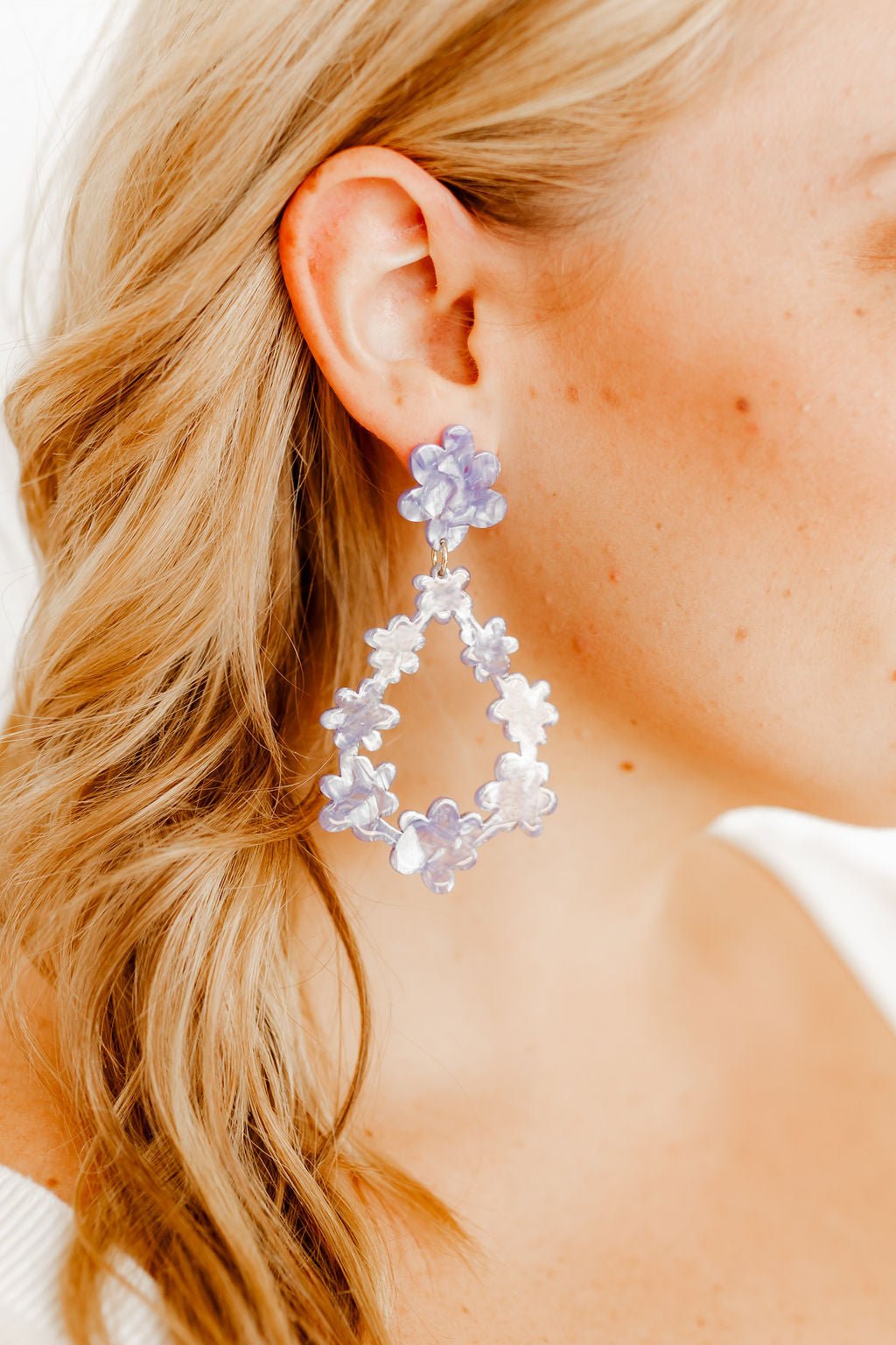 Bianca - Periwinkle - Earrings - LINNY CO WholesaleAcetate