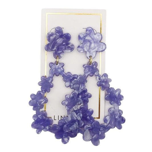 Bianca - Periwinkle - Earrings - LINNY CO WholesaleAcetate