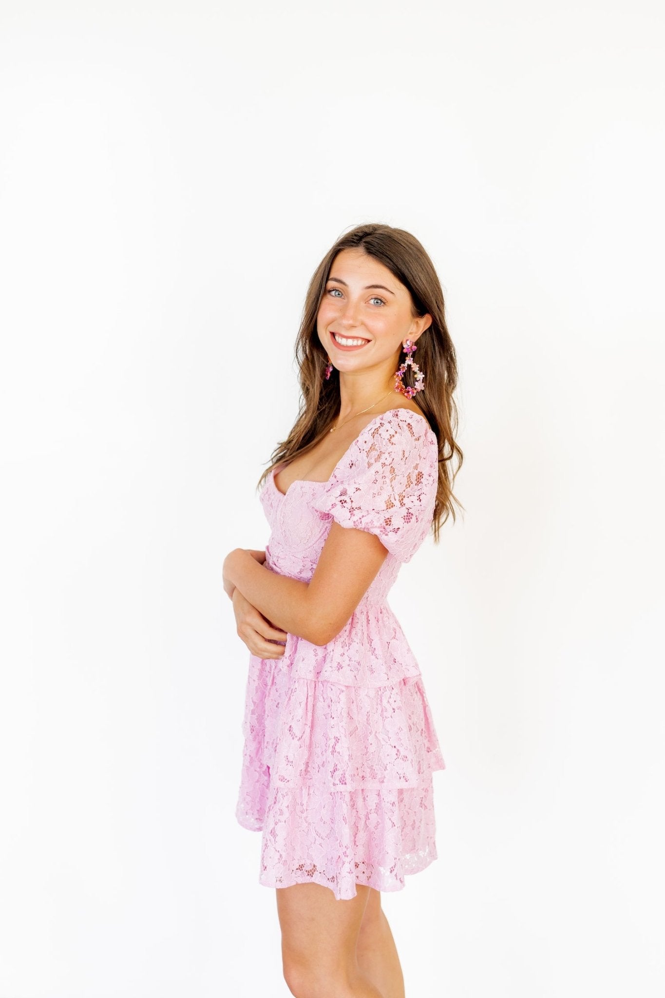 Bianca - Pink Multi - Earrings - LINNY CO WholesaleAcetate