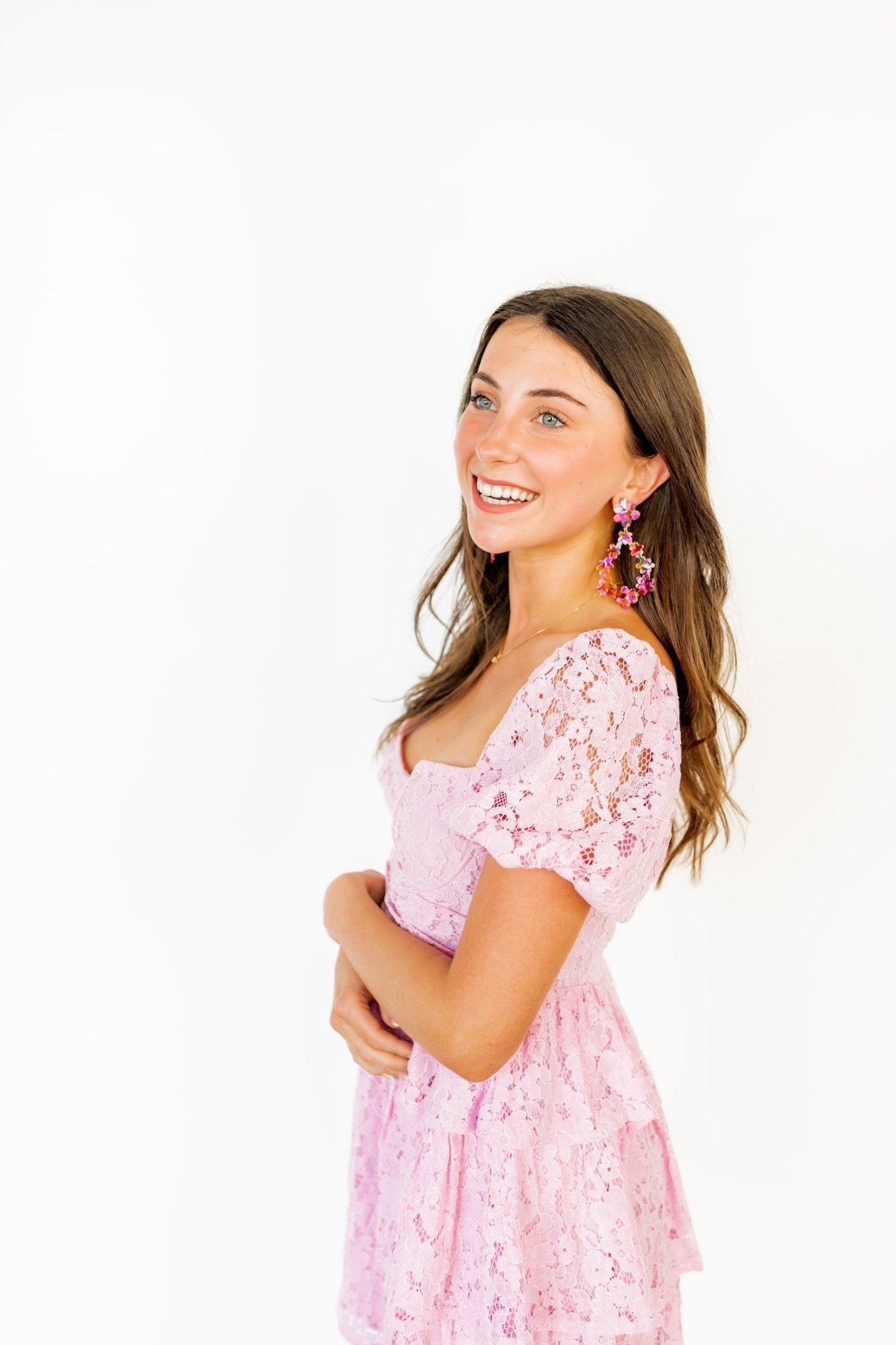 Bianca - Pink Multi - Earrings - LINNY CO WholesaleAcetate