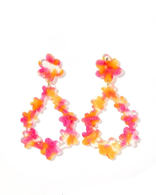 Bianca - Pink Tangerine - Earrings - LINNY CO WholesaleAcetate