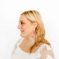 Bianca Statement Earrings - Pink Sprinkles - LINNY CO WholesaleAcetate