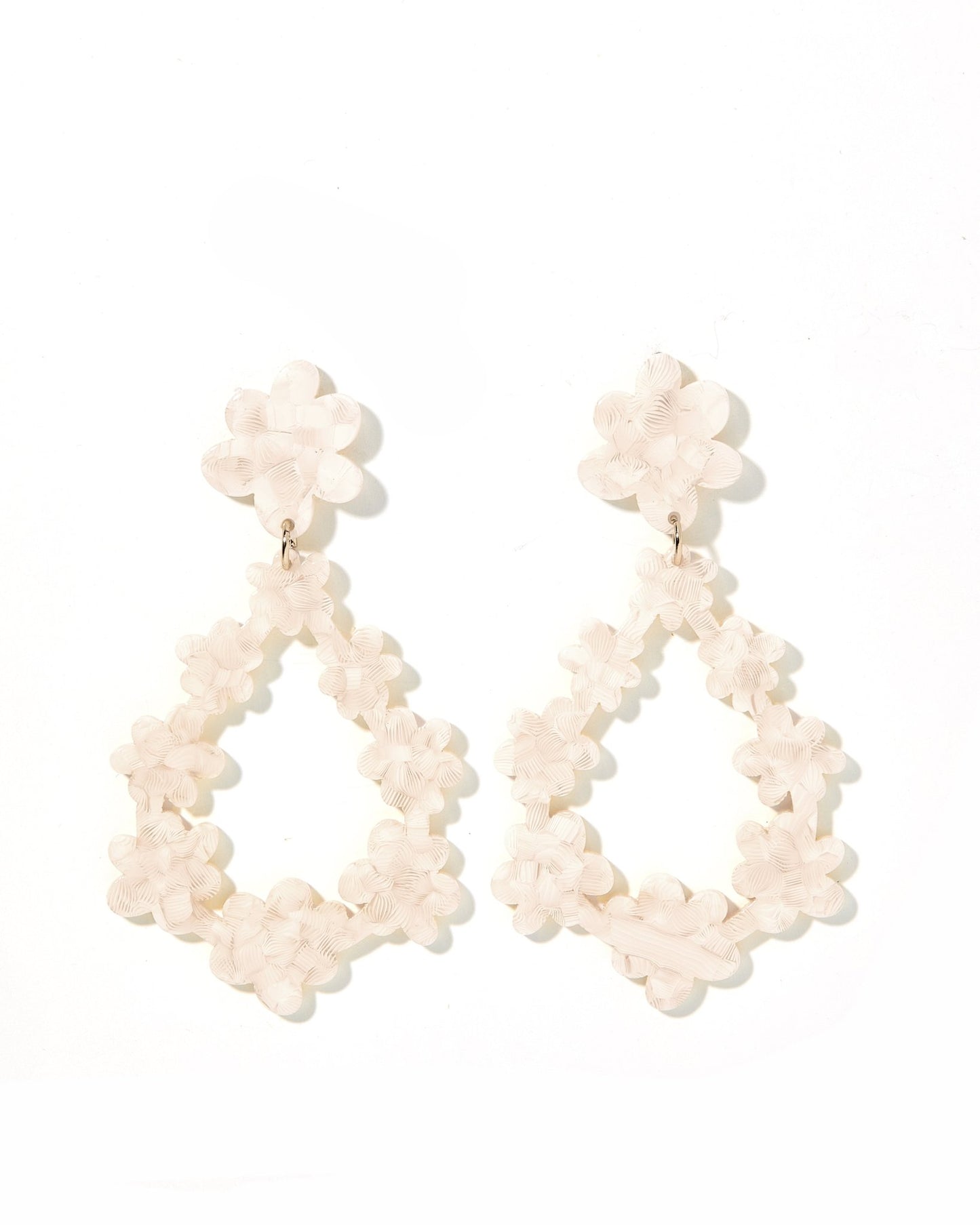 Bianca - White Shell - Earrings - LINNY CO WholesaleAcetate