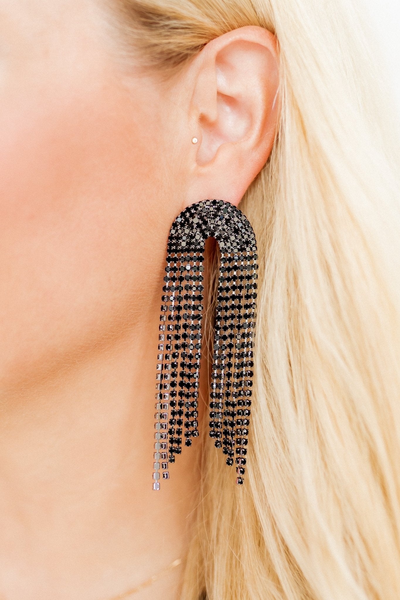 Blair - Black - Earrings - LINNY CO WholesaleMetals