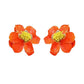 Blossom Statement Earrings - Orange - LINNY CO WholesaleMetals