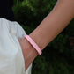 Bracelet - Candy Gem Block Baby Pink - Shop LINNY CO