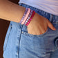 Bracelet - Candy Gem Block Baby Pink - Shop LINNY CO
