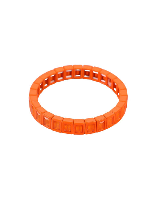 Bracelet - Candy Gem Block Orange - LINNY CO WholesaleBracelet