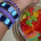 Bracelet - Candy Gem Block Purple - LINNY CO WholesaleBracelet