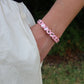 Bracelet - Candy Gem Heart Baby Pink - Shop LINNY CO