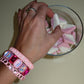Bracelet - Candy Gem Heart Baby Pink - LINNY CO WholesaleBracelet