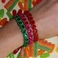Bracelet - Candy Gem Heart Hot Pink - Shop LINNY CO
