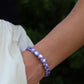 Bracelet - Candy Gem Heart Purple - Shop LINNY CO