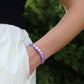 Bracelet - Candy Gem Heart Purple - Shop LINNY CO