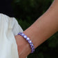 Bracelet - Candy Gem Heart Purple - LINNY CO WholesaleBracelet