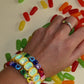 Bracelet - Candy Gem Heart Rainbow - LINNY CO WholesaleBracelet
