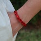 Bracelet - Candy Gem Heart Red - Shop LINNY CO