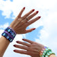 Bracelet - Candy Gem Oval Blue Multi - Shop LINNY CO