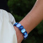 Bracelet - Candy Gem Oval Blue Multi - Shop LINNY CO