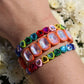 Bracelet - Candy Gem Oval Coral - Shop LINNY CO