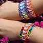 Bracelet - Candy Gem Oval Coral - Shop LINNY CO