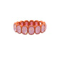 Bracelet - Candy Gem Oval Coral - LINNY CO WholesaleBracelet
