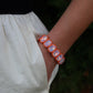 Bracelet - Candy Gem Oval Coral - LINNY CO WholesaleBracelet