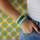 Bracelet - Candy Gem Oval Green - Shop LINNY CO